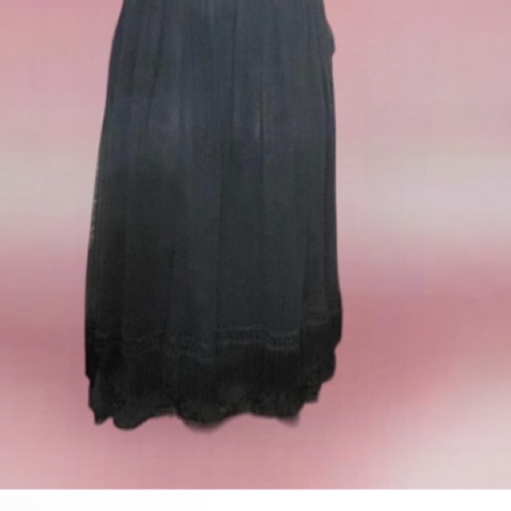 ODD MOLLY Uncorporated Silk Fringe Short Sleeve Mini Dress - Picture 6 of 6